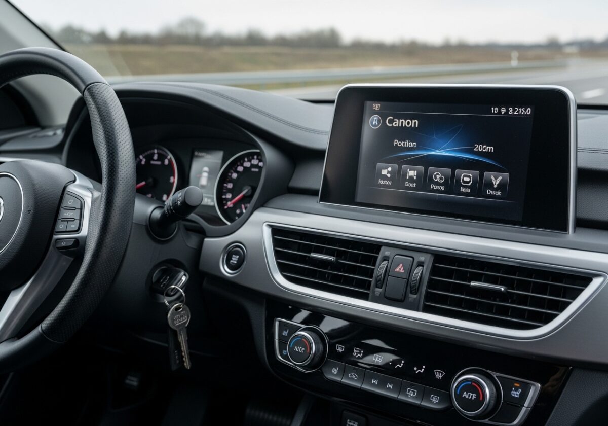 intérieur d'une voiture