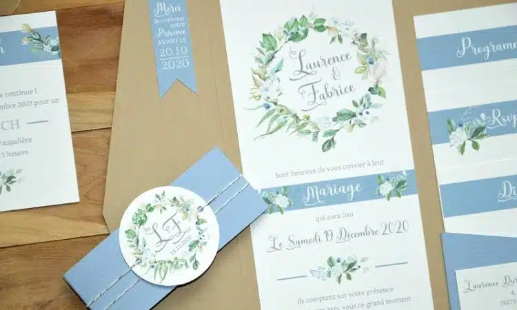 Comment faire pour que le design du faire-part de mariage d'hiver reflète l'ambiance et le charme de la saison hivernale