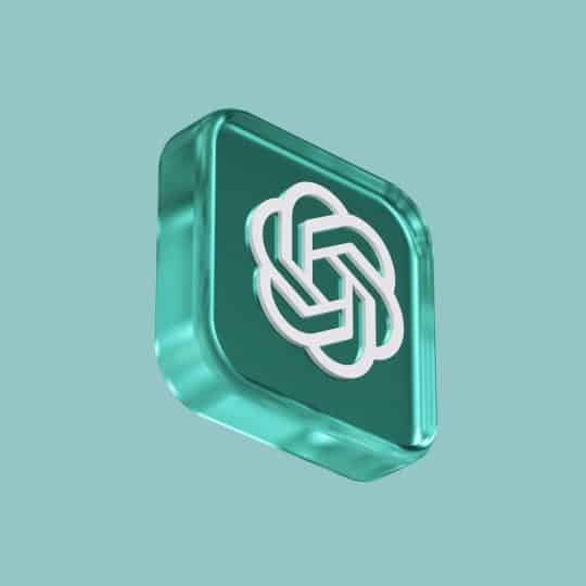 a green square with a white knot on it
